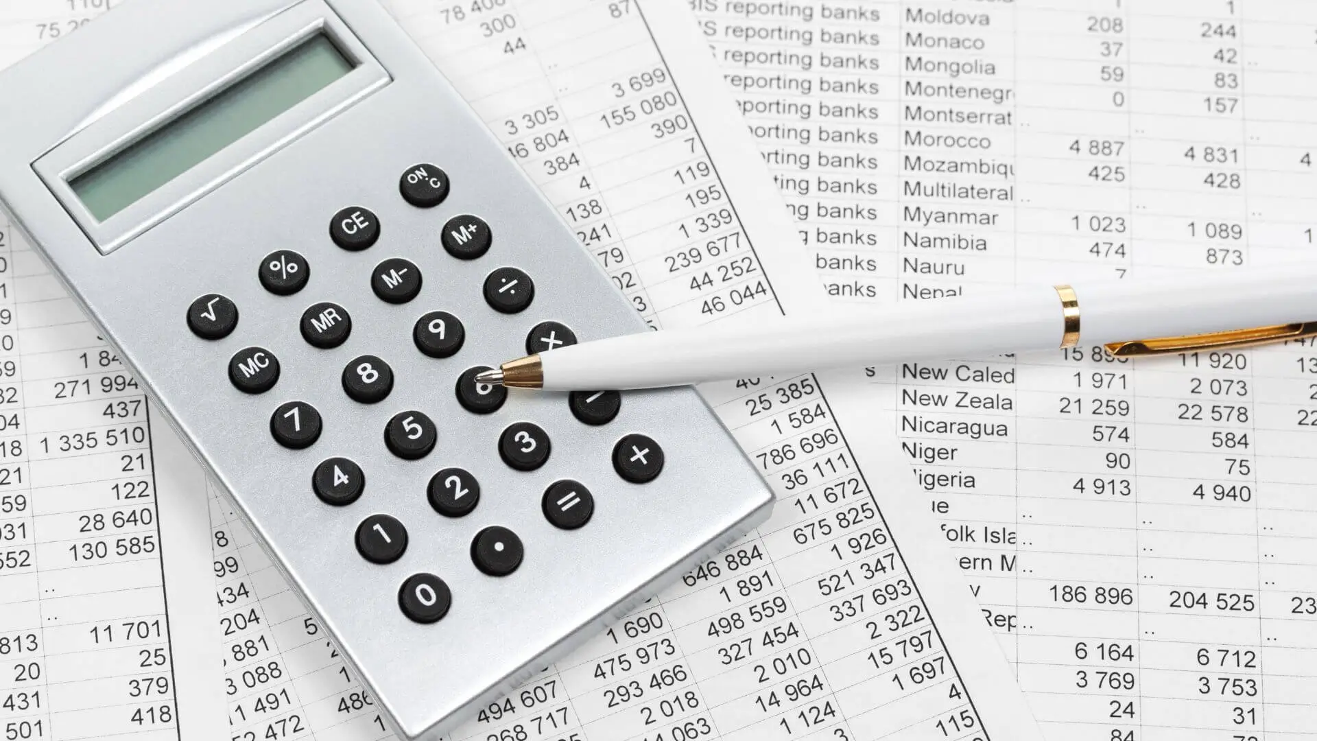 Accountant working on preparation of annual accounts in Edinburgh