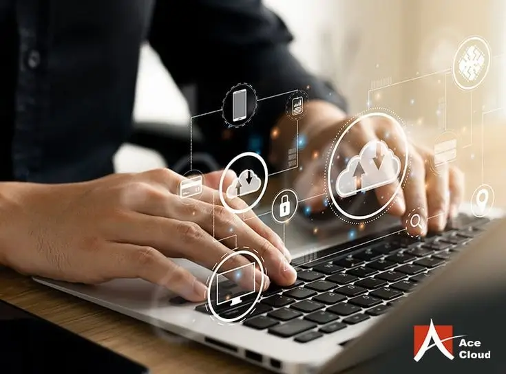 Business owner accessing cloud accounting dashboard on laptop